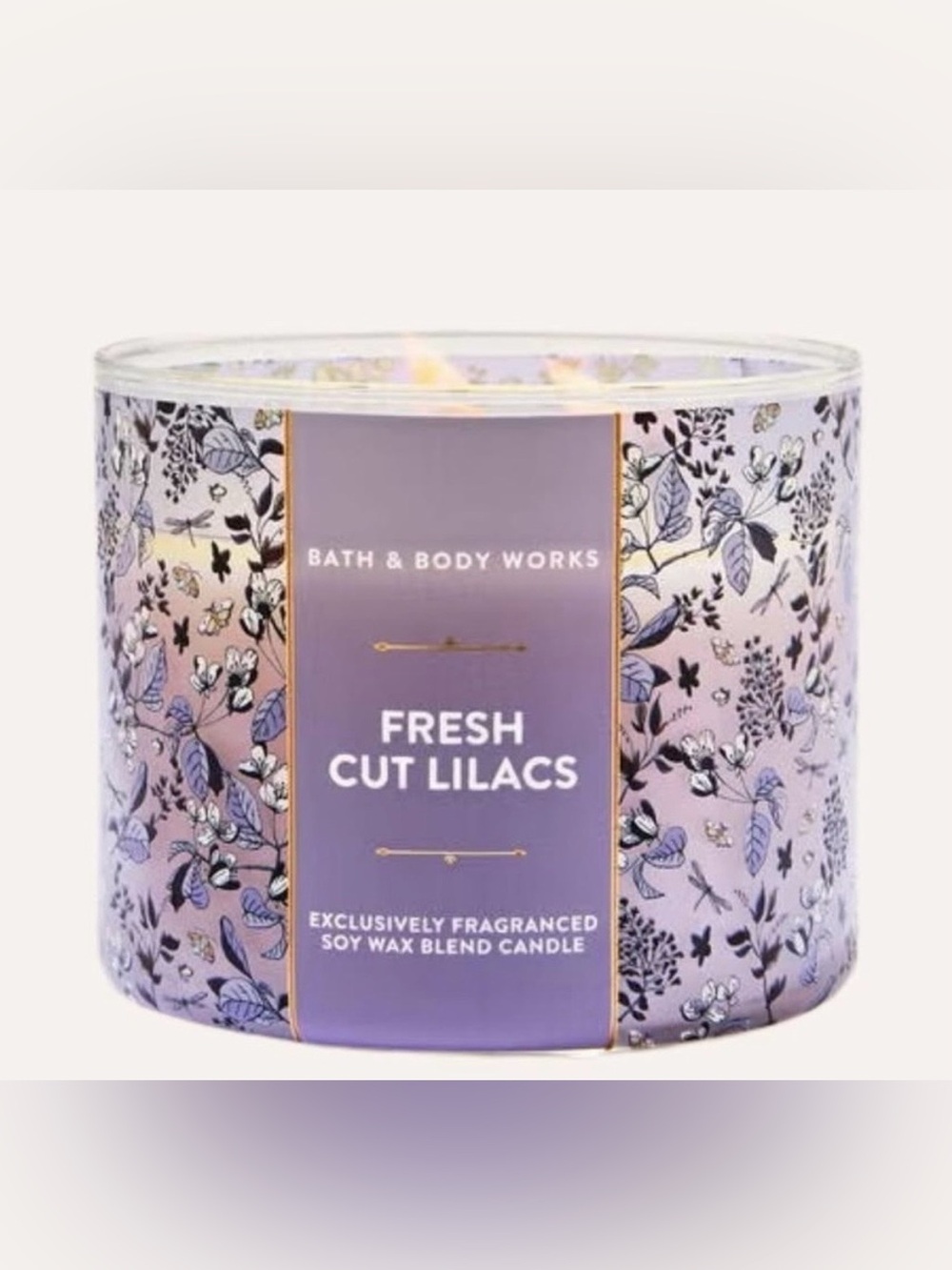 Bath & Body Works Fresh Cut Lilacs 3-Wick Candle - NEW